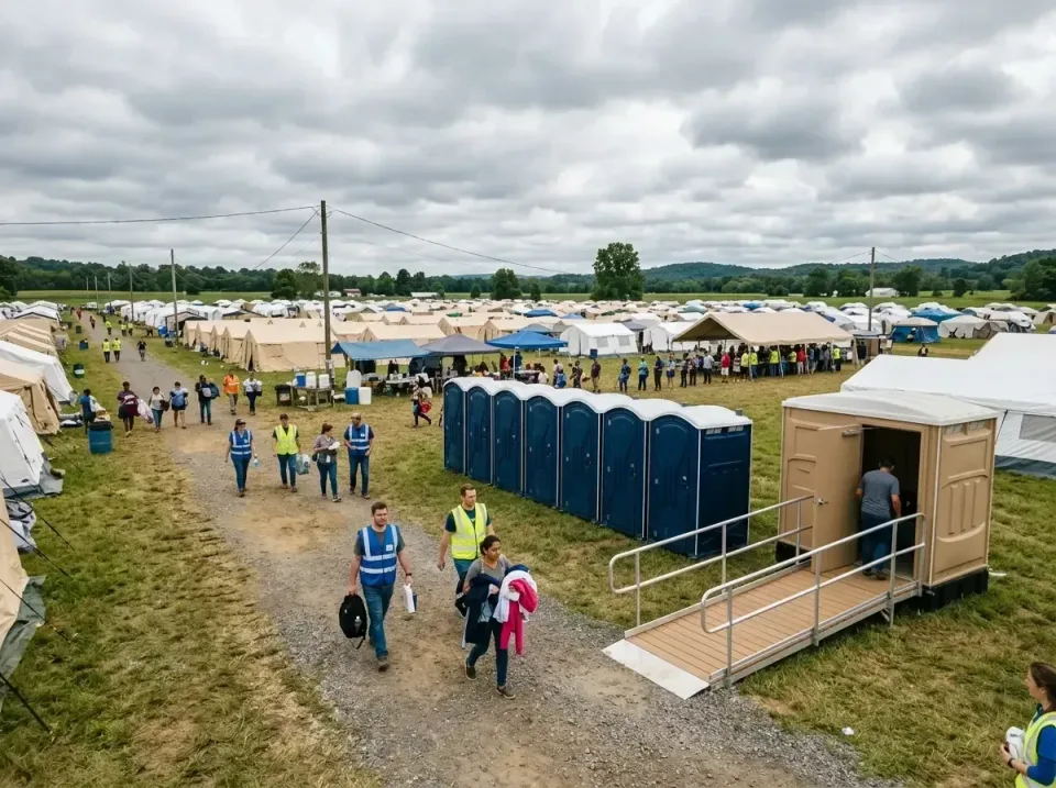 disaster-relief-camp-restrooms-010 — frequently asked questions, Dumpster & Portable Bathrooms Rental in New Orleans Station…